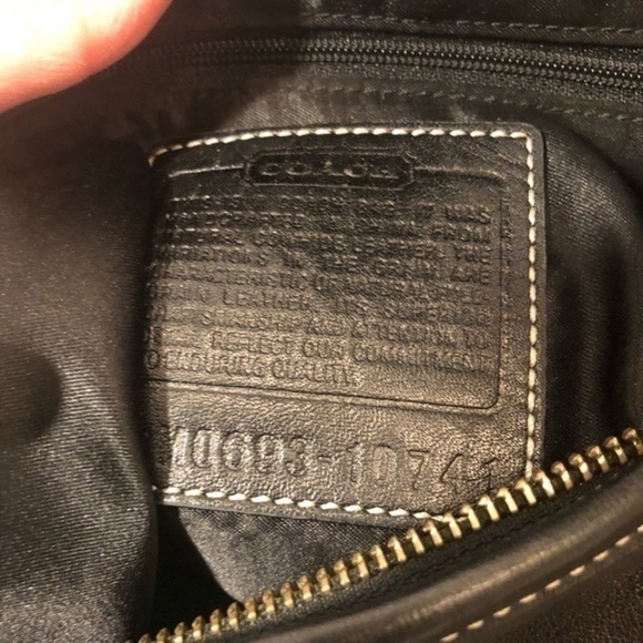 Coach ergo turnlock hobo bag black leather - Picture 7 of 10